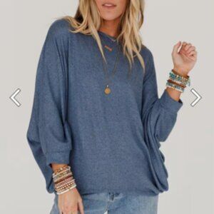 Fly WIth Me Batwing Sleeve Knit Sweater